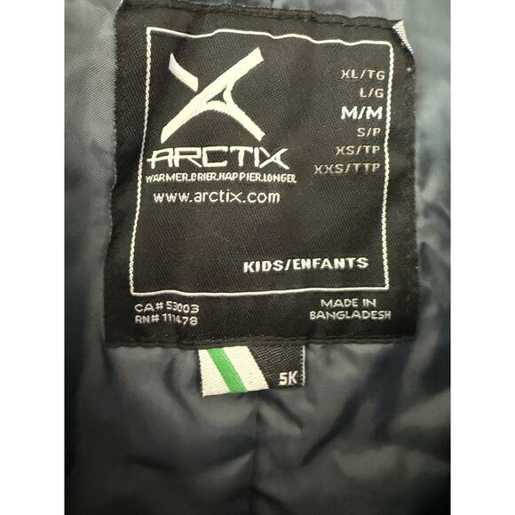 Arctix Kids Medium 5K Waterproof Insulated Snow Bib Overalls Winter Ski Pants - Picture 3 of 12